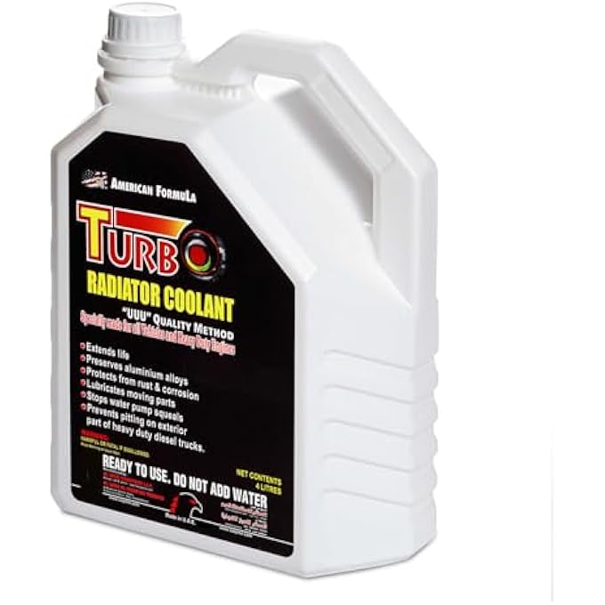 Turbo RADIATOR COOLANT RED  HIGH-PERFORMANCE ENGINE COOLING LIQUID | ADVANCED HEAT CONTROL | ANTI-CORROSION FORMULA | READY TO USE | 4 LITERS - Image 3